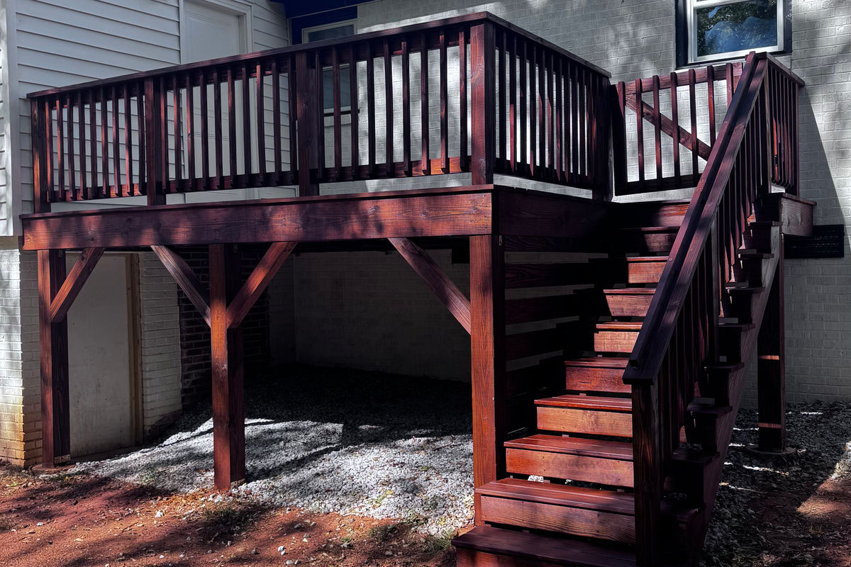 Stained deck in Greer, SC